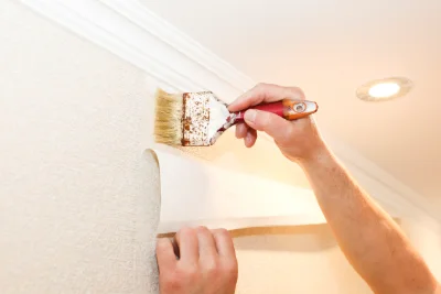 Pose de papier peint à Ravenel — revêtements muraux et toiles de verre